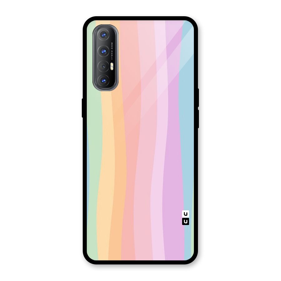 Pastel Curves Glass Back Case for Oppo Reno3 Pro