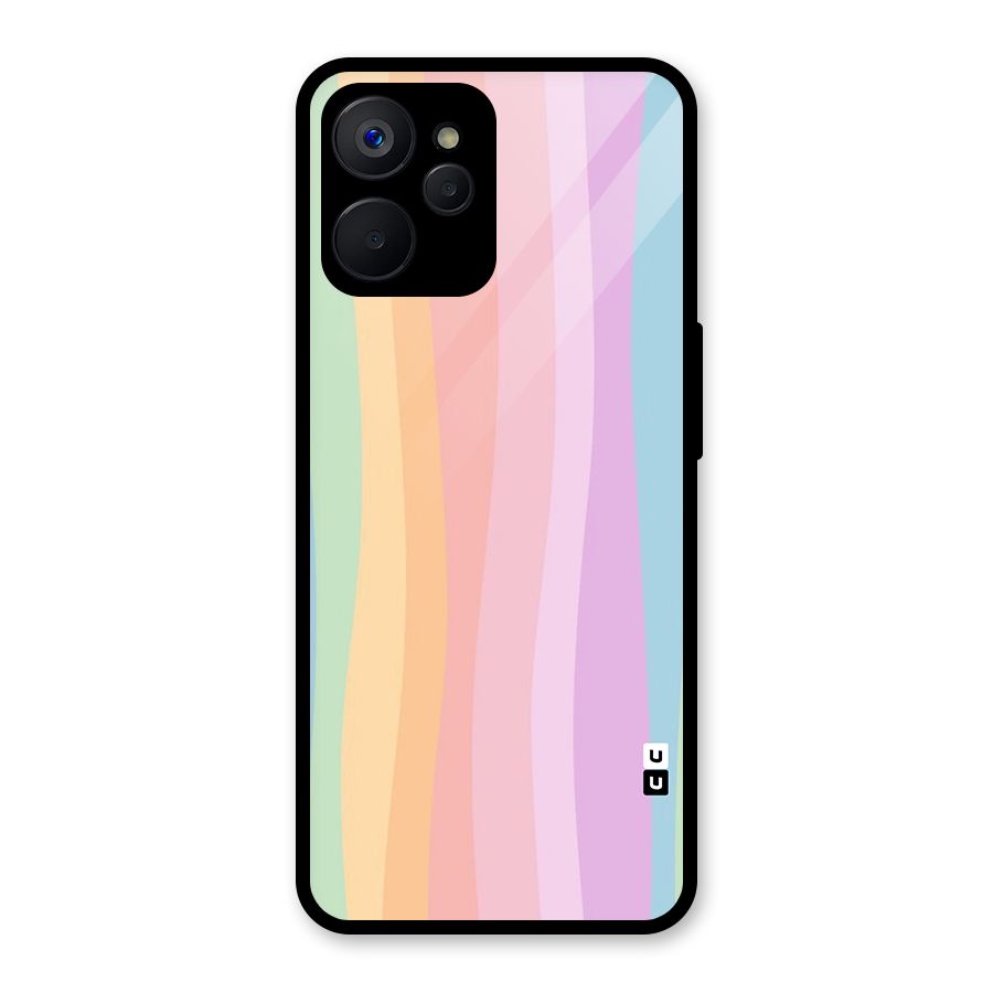 Pastel Curves Glass Back Case for Realme 9i 5G