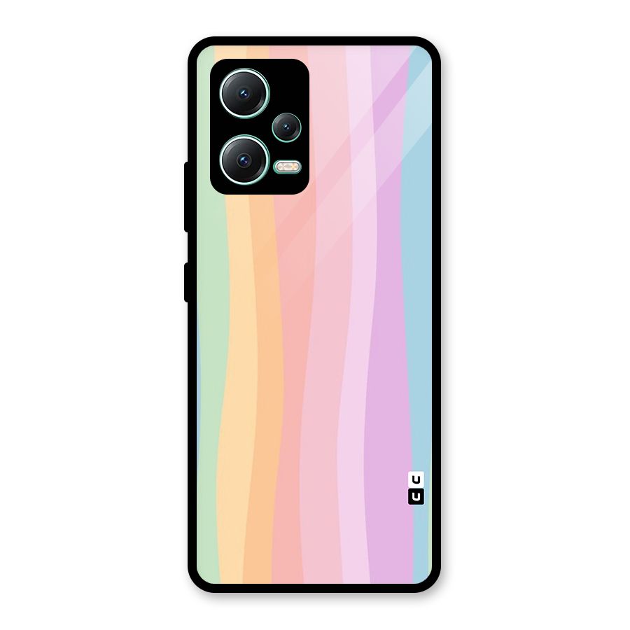 Pastel Curves Glass Back Case for Redmi Note 12 5G