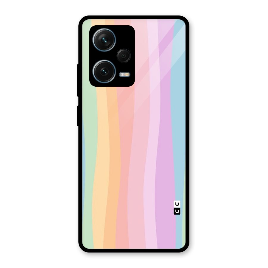Pastel Curves Glass Back Case for Redmi Note 12 Pro Plus 5G