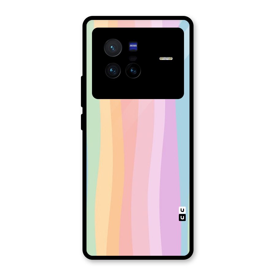 Pastel Curves Glass Back Case for Vivo X80