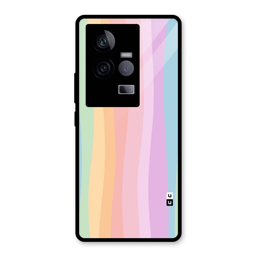 Pastel Curves Glass Back Case for Vivo iQOO 11 5G