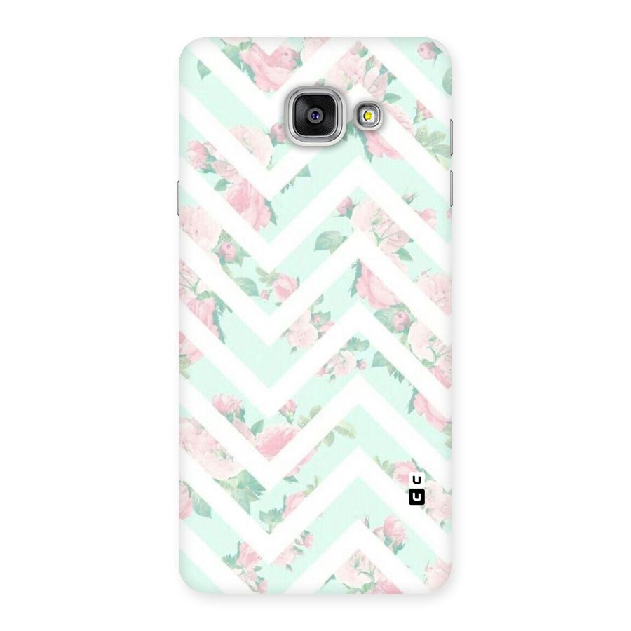 Pastel Floral Zig Zag Back Case for Galaxy A7 2016
