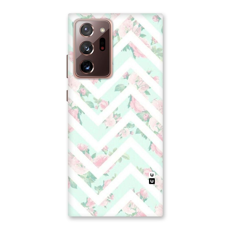 Pastel Floral Zig Zag Back Case for Galaxy Note 20 Ultra