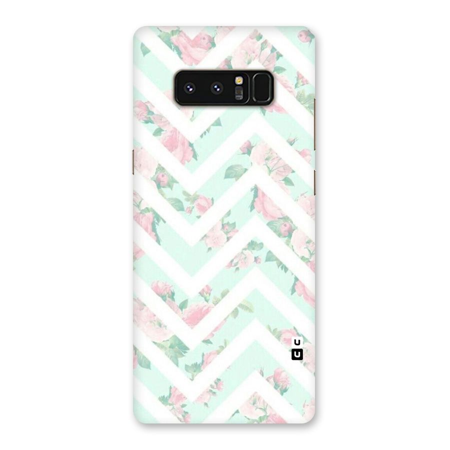 Pastel Floral Zig Zag Back Case for Galaxy Note 8