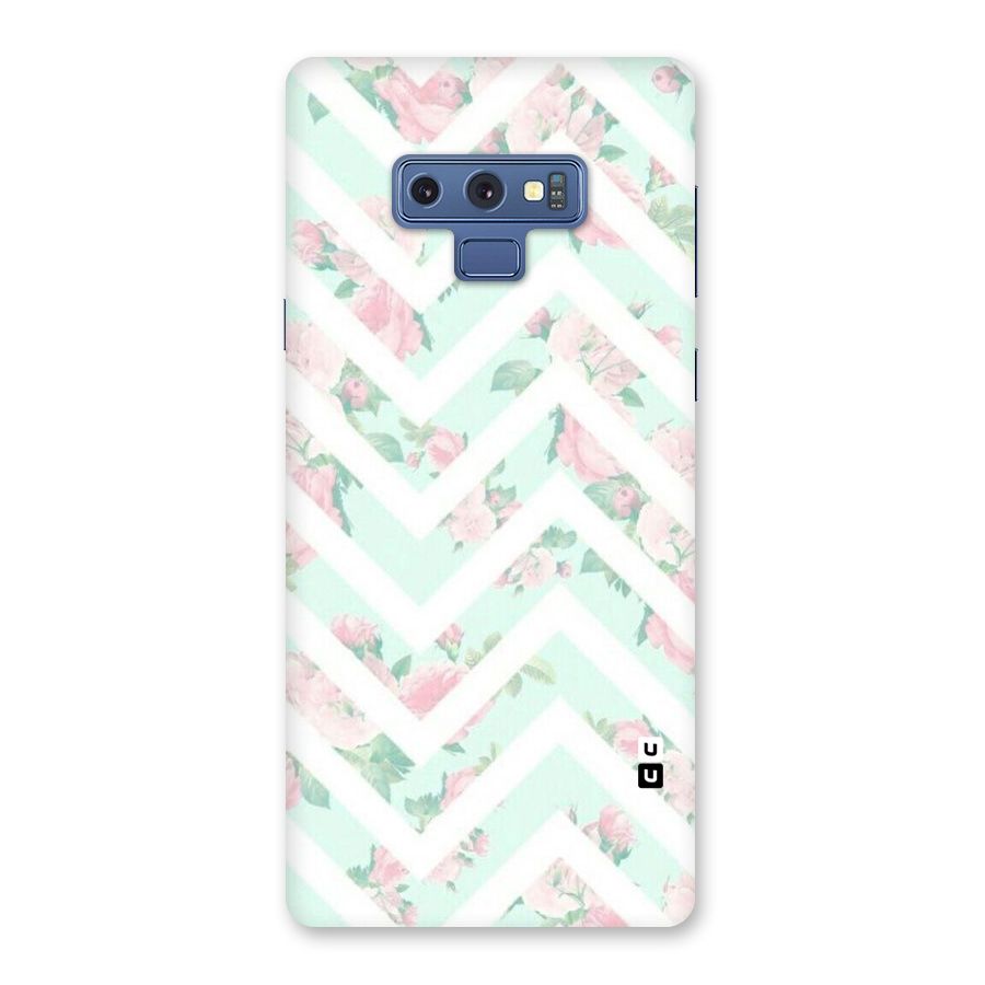 Pastel Floral Zig Zag Back Case for Galaxy Note 9