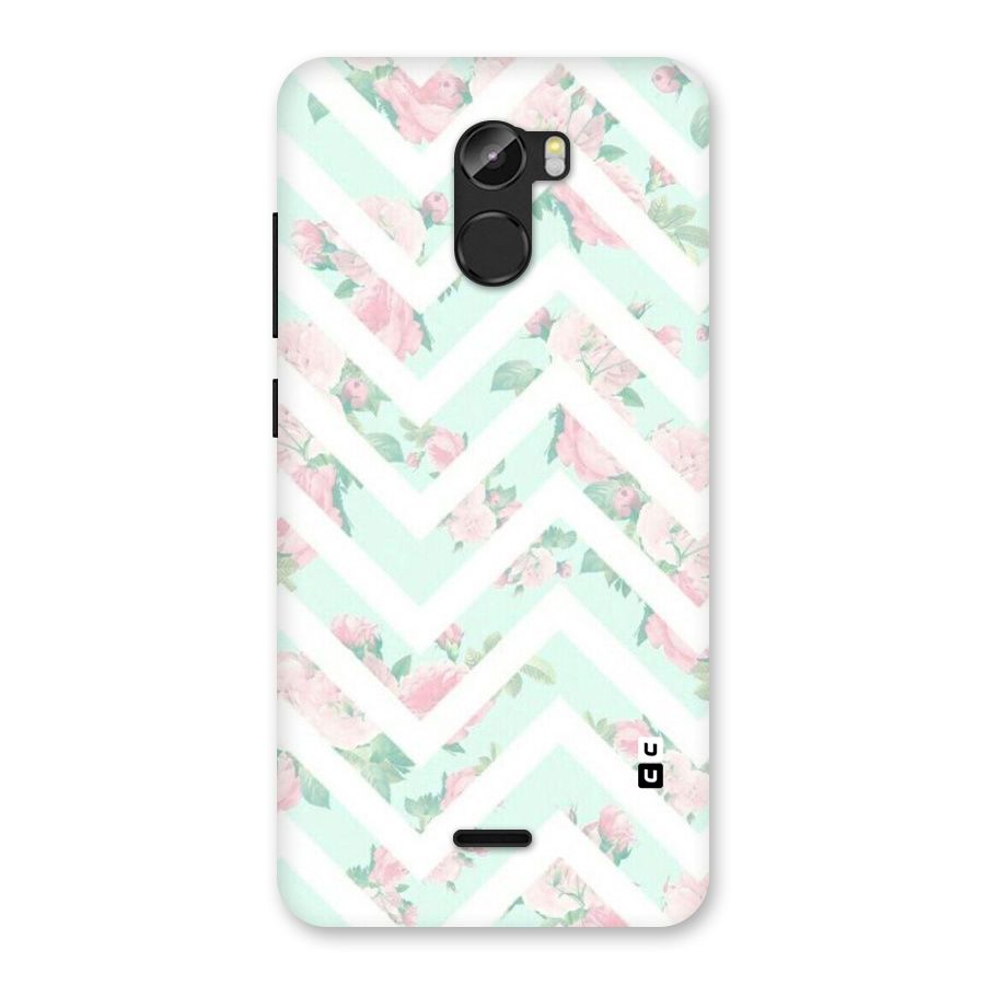 Pastel Floral Zig Zag Back Case for Gionee X1