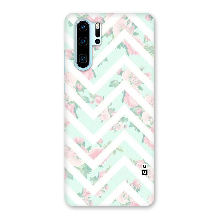 Pastel Floral Zig Zag Back Case for Huawei P30 Pro