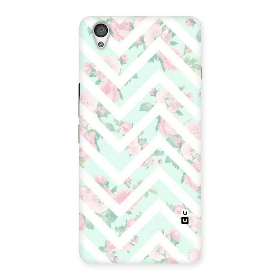 Pastel Floral Zig Zag Back Case for OnePlus X