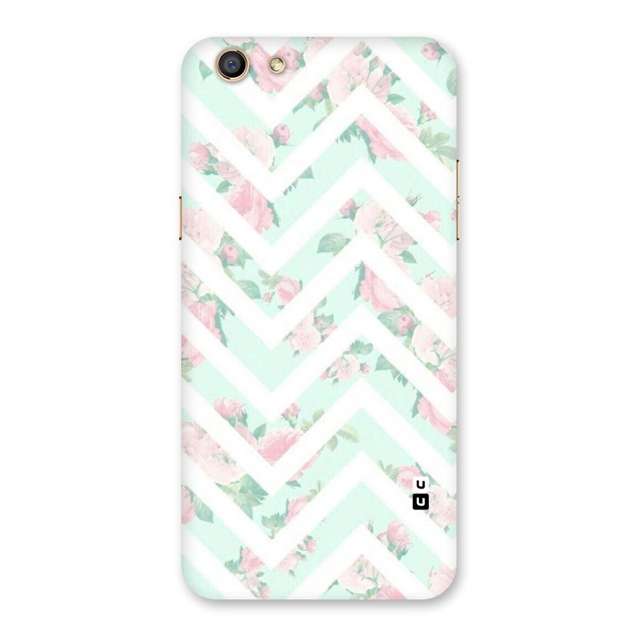 Pastel Floral Zig Zag Back Case for Oppo F3