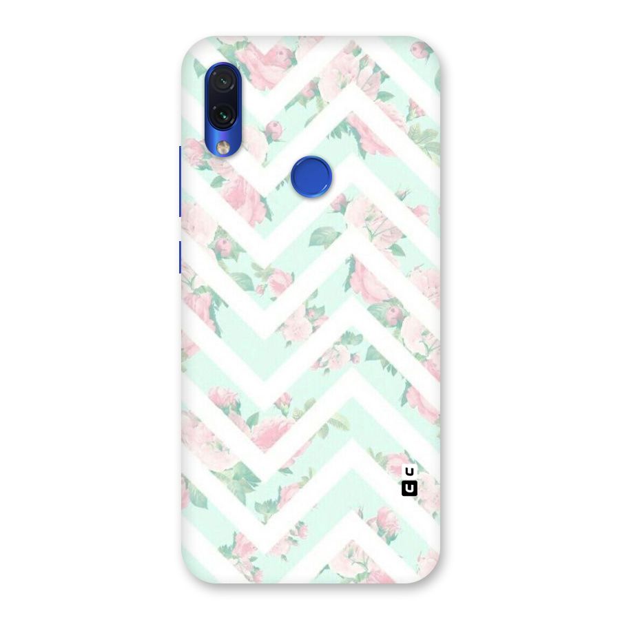Pastel Floral Zig Zag Back Case for Redmi Note 7