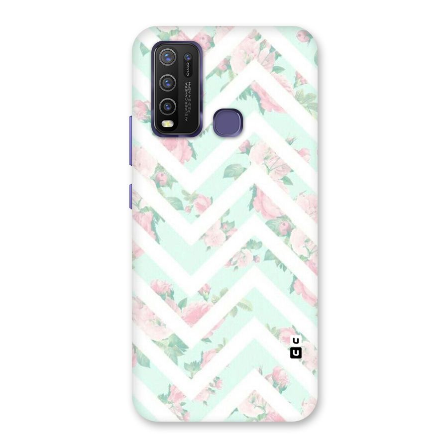 Pastel Floral Zig Zag Back Case for Vivo Y50