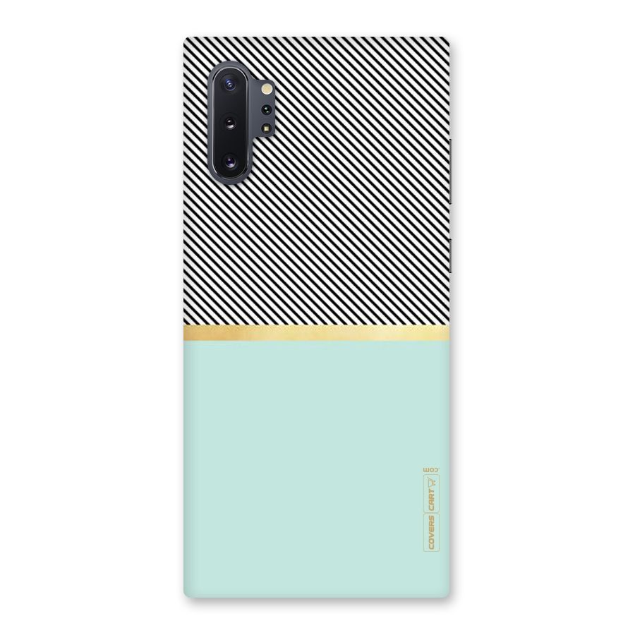 Pastel Green Base Stripes Back Case for Galaxy Note 10 Plus