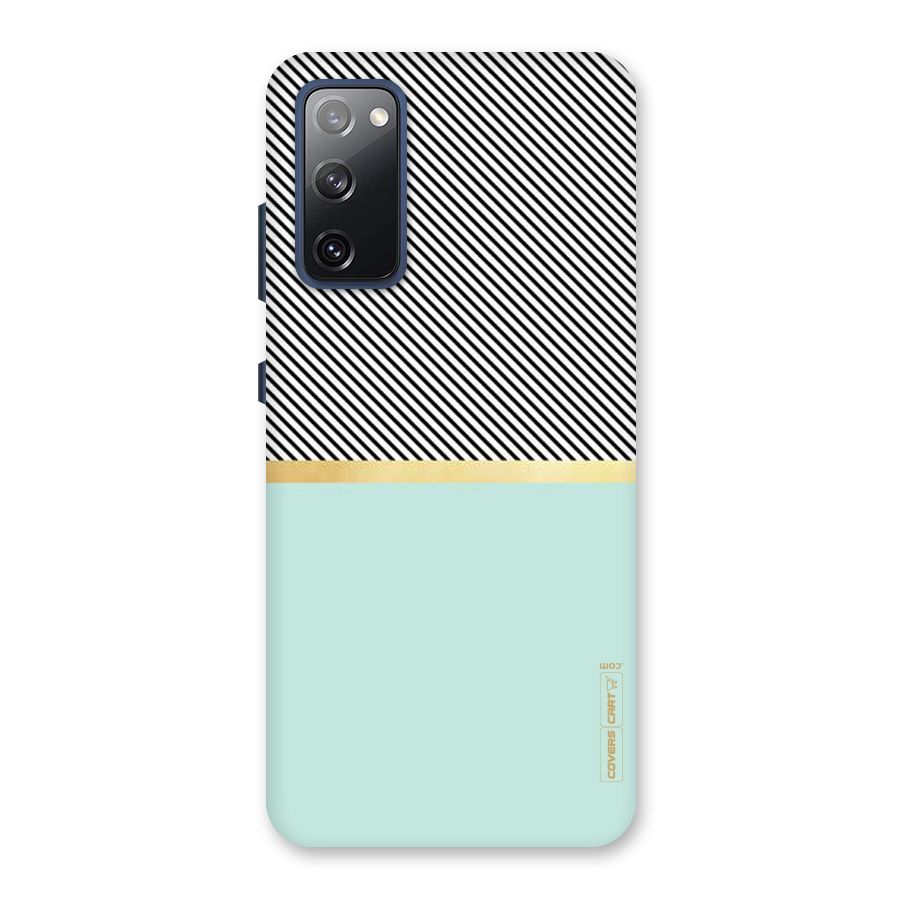 Pastel Green Base Stripes Back Case for Galaxy S20 FE