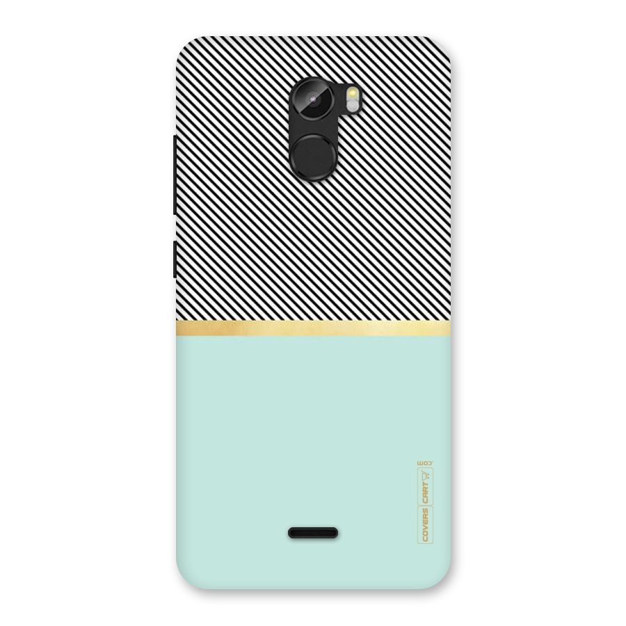 Pastel Green Base Stripes Back Case for Gionee X1
