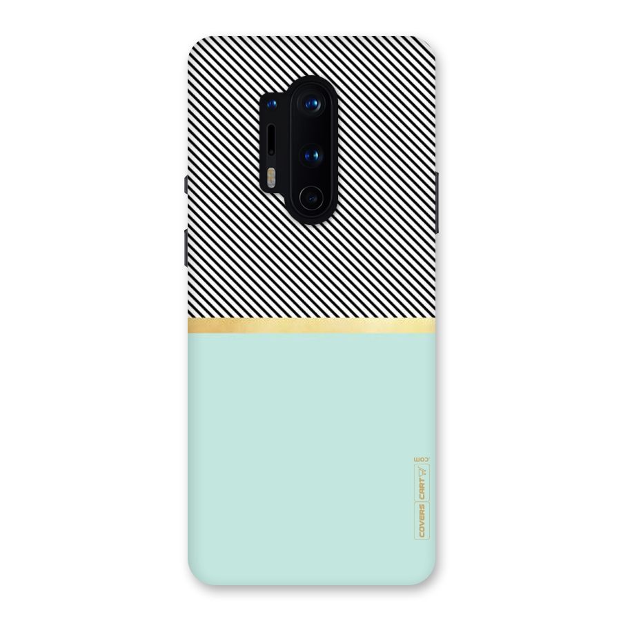 Pastel Green Base Stripes Back Case for OnePlus 8 Pro