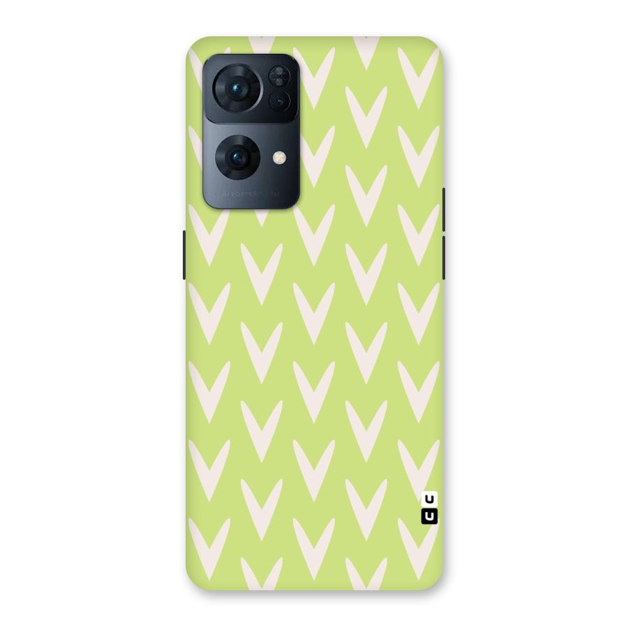 Pastel Green Grass Back Case for Oppo Reno7 Pro 5G