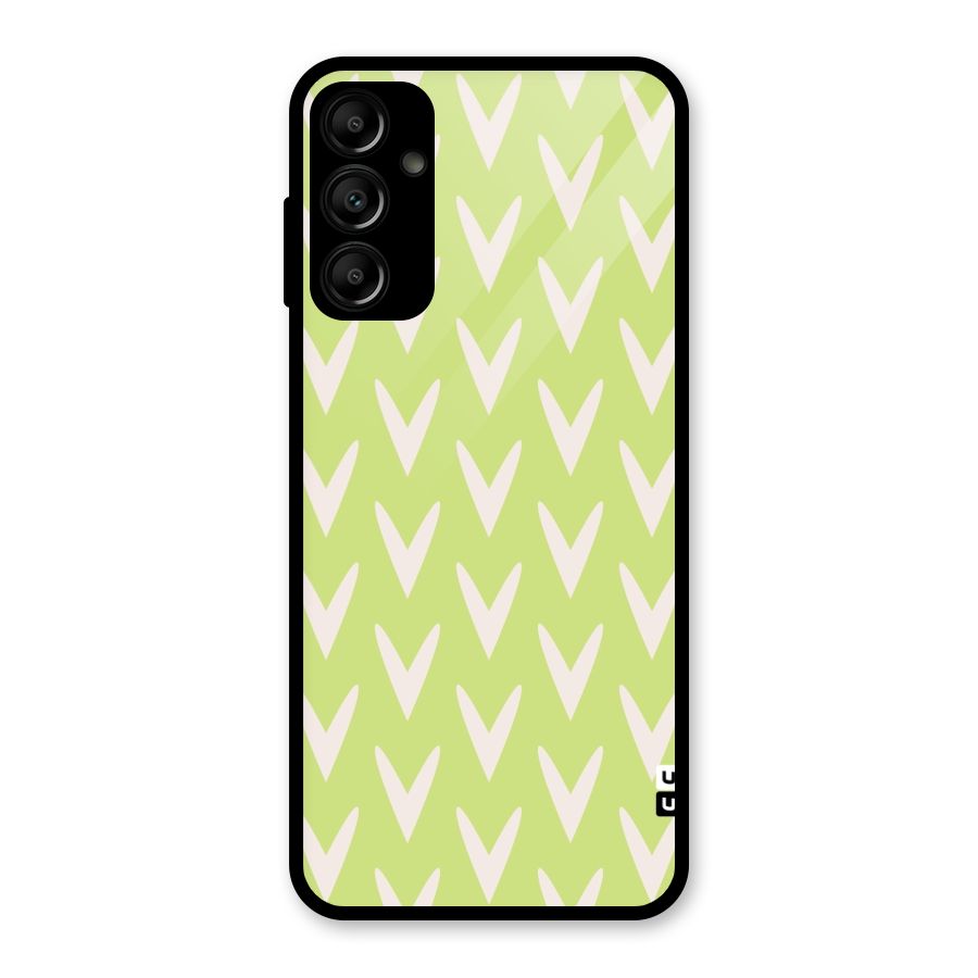 Pastel Green Grass Glass Back Case for Galaxy A14 5G