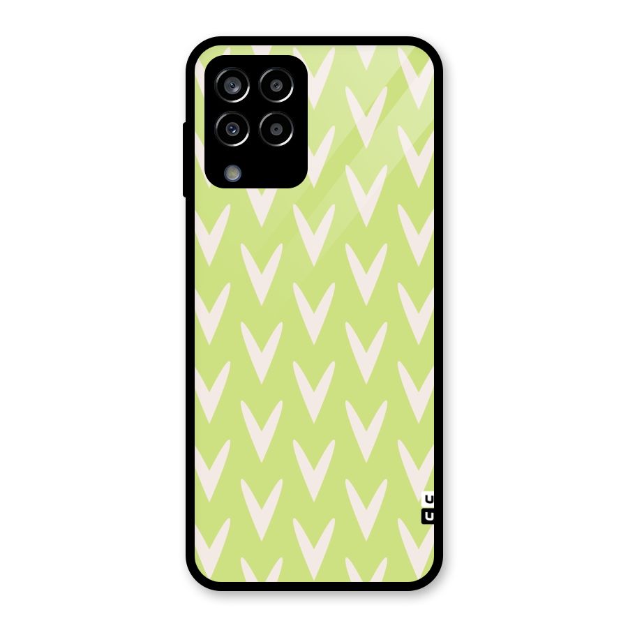 Pastel Green Grass Glass Back Case for Galaxy M33