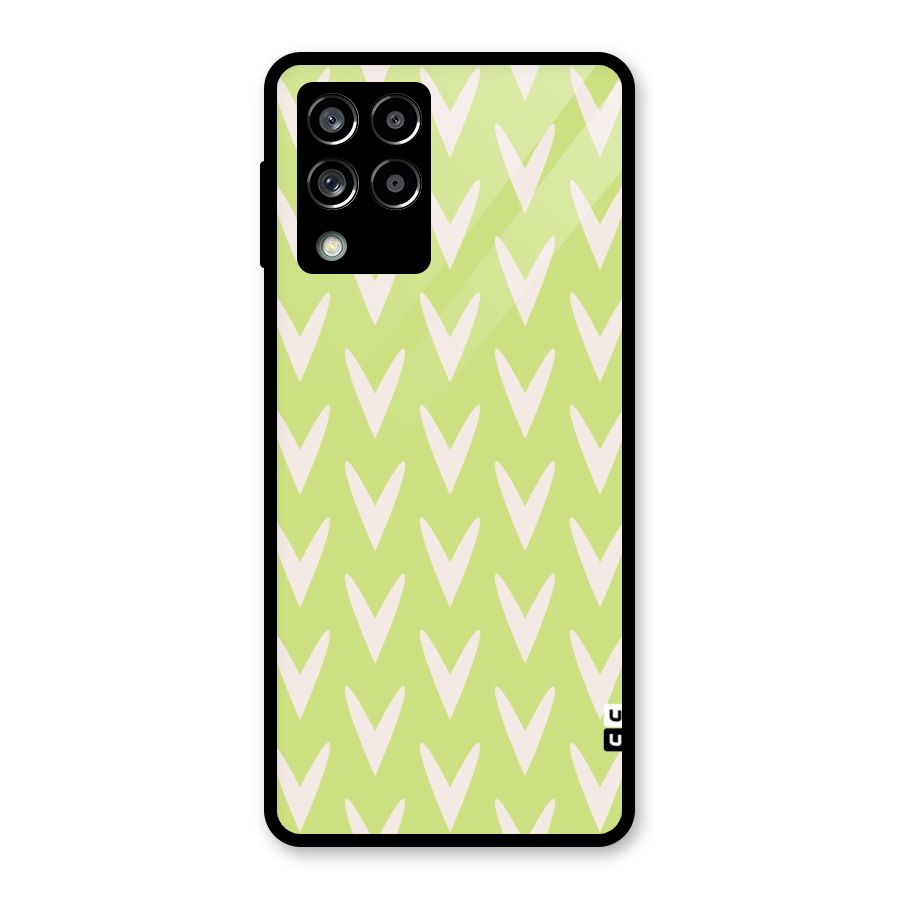 Pastel Green Grass Glass Back Case for Galaxy M53 5G