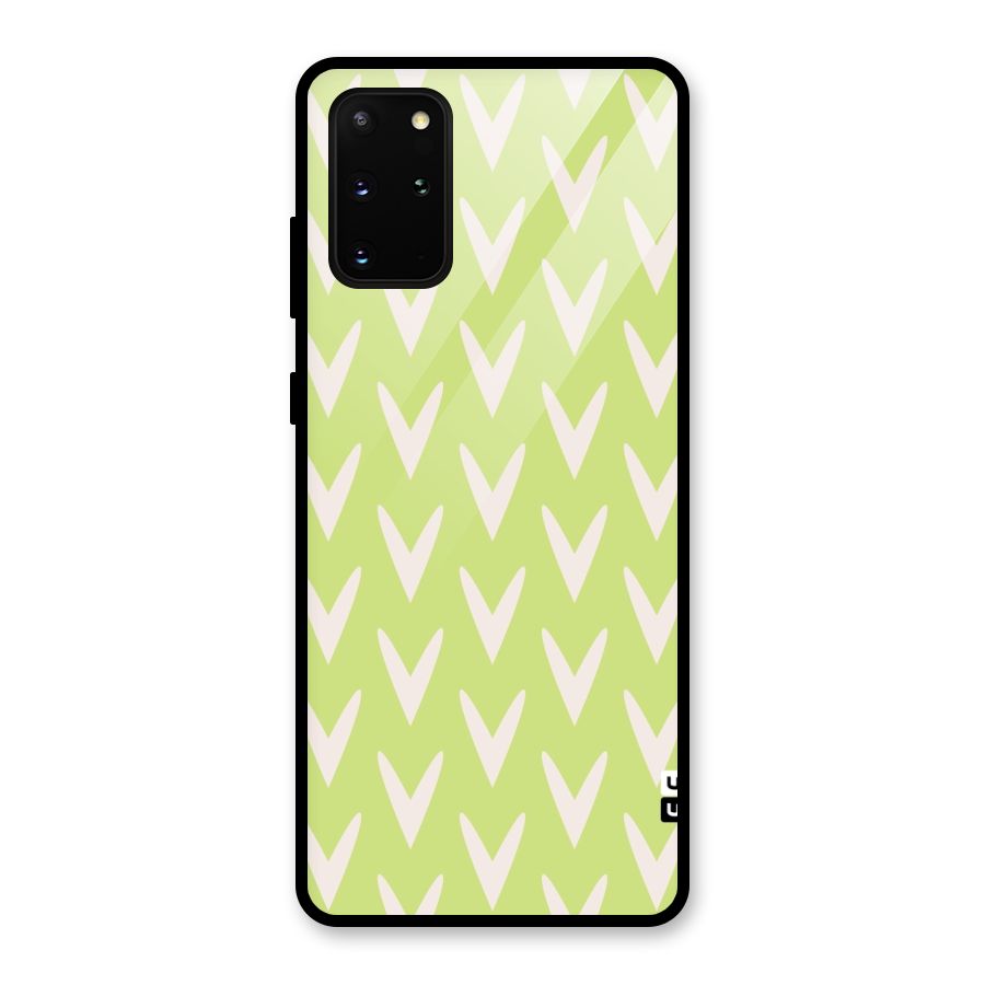 Pastel Green Grass Glass Back Case for Galaxy S20 Plus