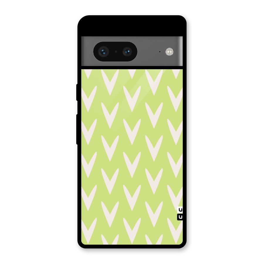 Pastel Green Grass Glass Back Case for Google Pixel 7