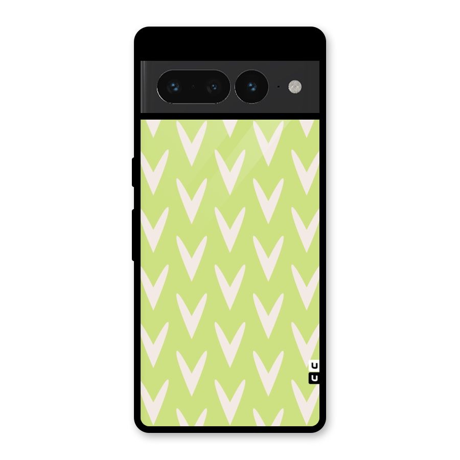 Pastel Green Grass Glass Back Case for Google Pixel 7 Pro