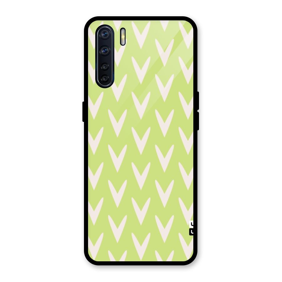 Pastel Green Grass Glass Back Case for Oppo F15
