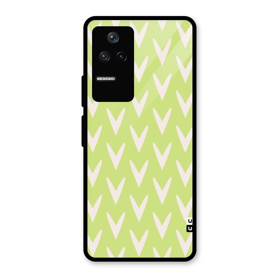 Pastel Green Grass Glass Back Case for Poco F4 5G
