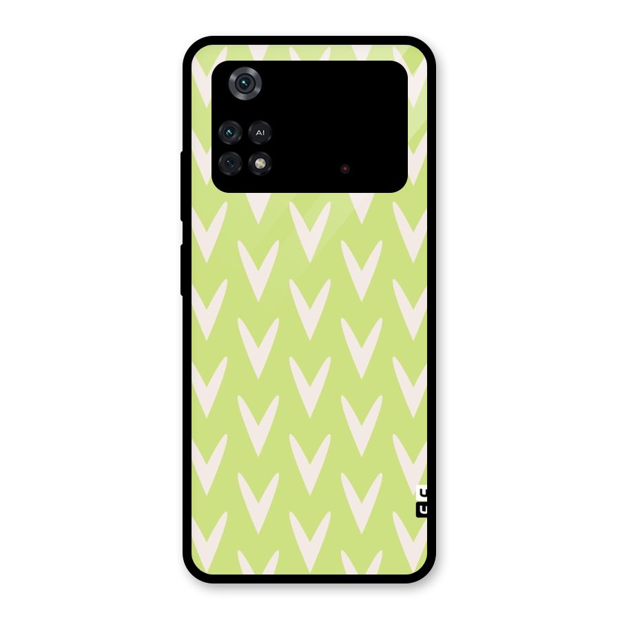 Pastel Green Grass Glass Back Case for Poco M4 Pro 4G