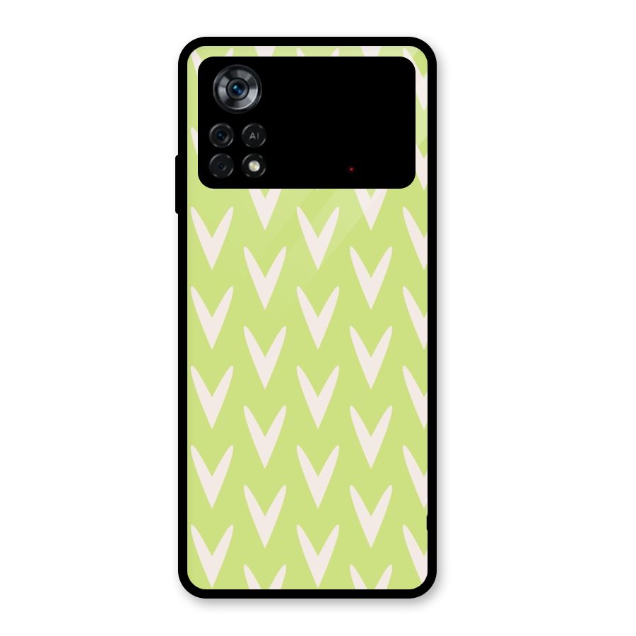 Pastel Green Grass Glass Back Case for Poco X4 Pro 5G