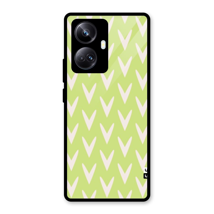 Pastel Green Grass Glass Back Case for Realme 10 Pro Plus