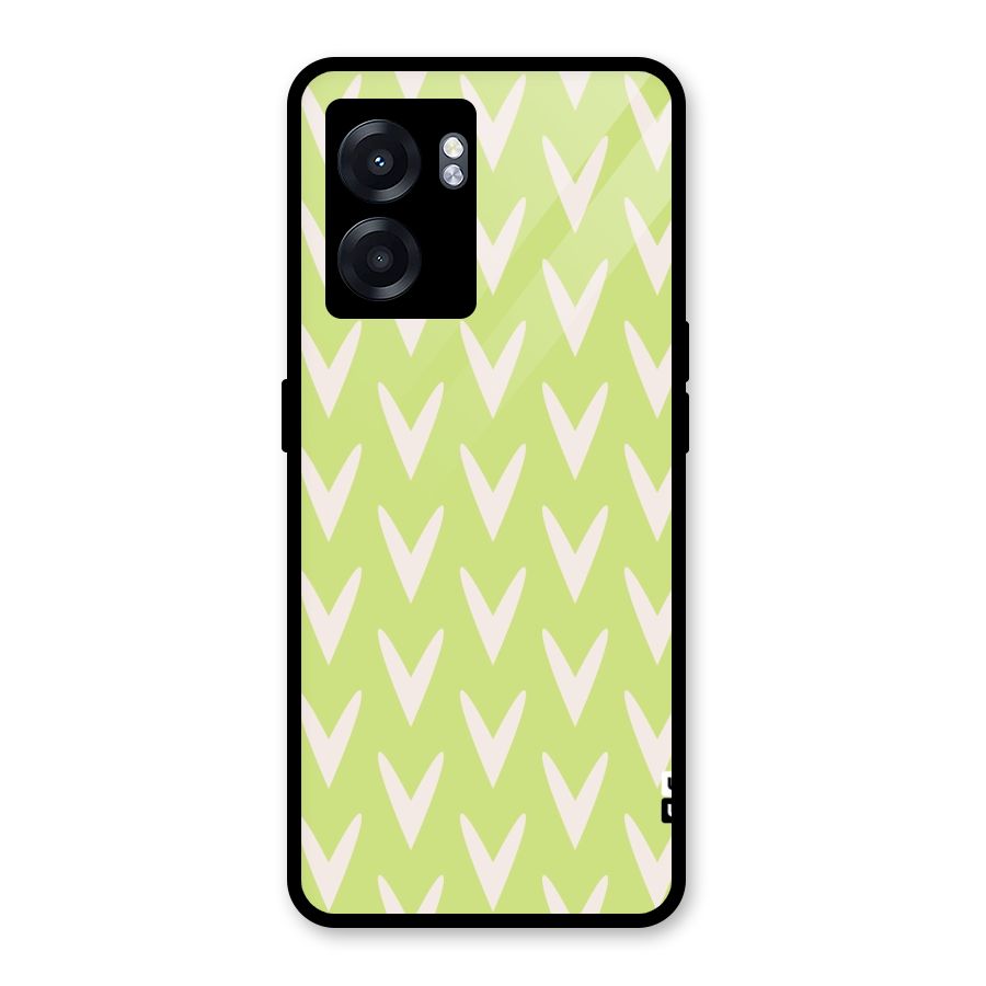 Pastel Green Grass Glass Back Case for Realme Narzo 50 5G