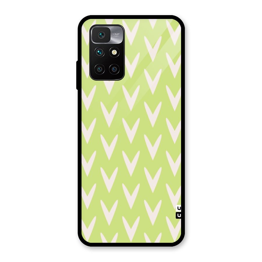 Pastel Green Grass Glass Back Case for Redmi 10 Prime
