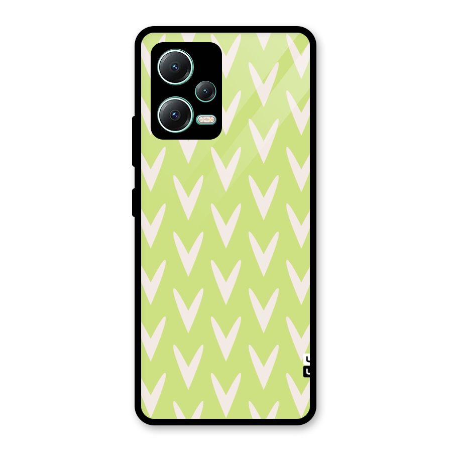 Pastel Green Grass Glass Back Case for Redmi Note 12 5G
