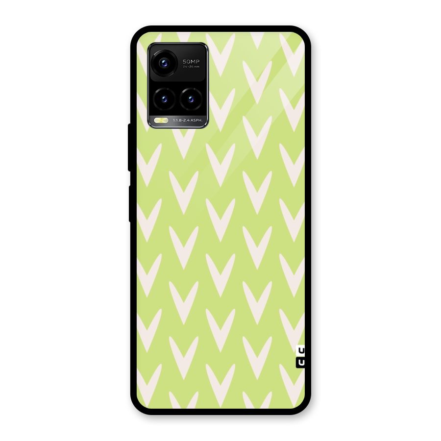 Pastel Green Grass Glass Back Case for Vivo Y21T