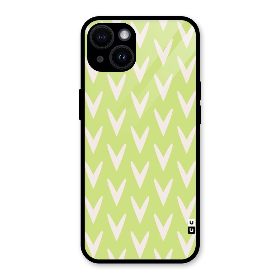 Pastel Green Grass Glass Back Case for iPhone 14