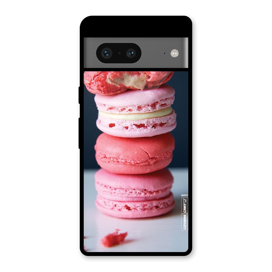 Pastel Macroons Glass Back Case for Google Pixel 7