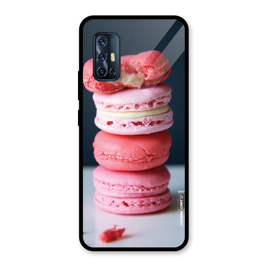 Pastel Macroons Glass Back Case for Vivo V17
