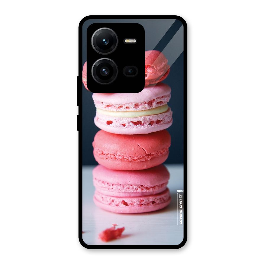 Pastel Macroons Glass Back Case for Vivo V25