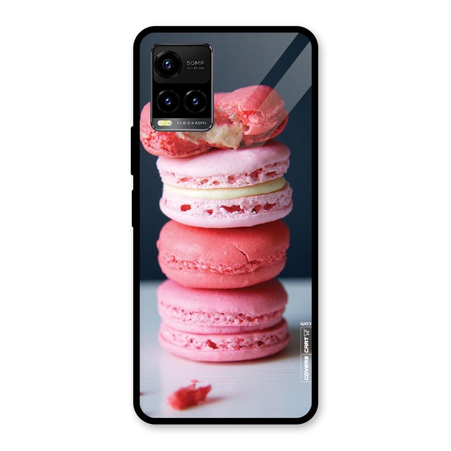 Pastel Macroons Glass Back Case for Vivo Y21T