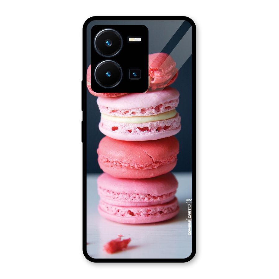 Pastel Macroons Glass Back Case for Vivo Y35