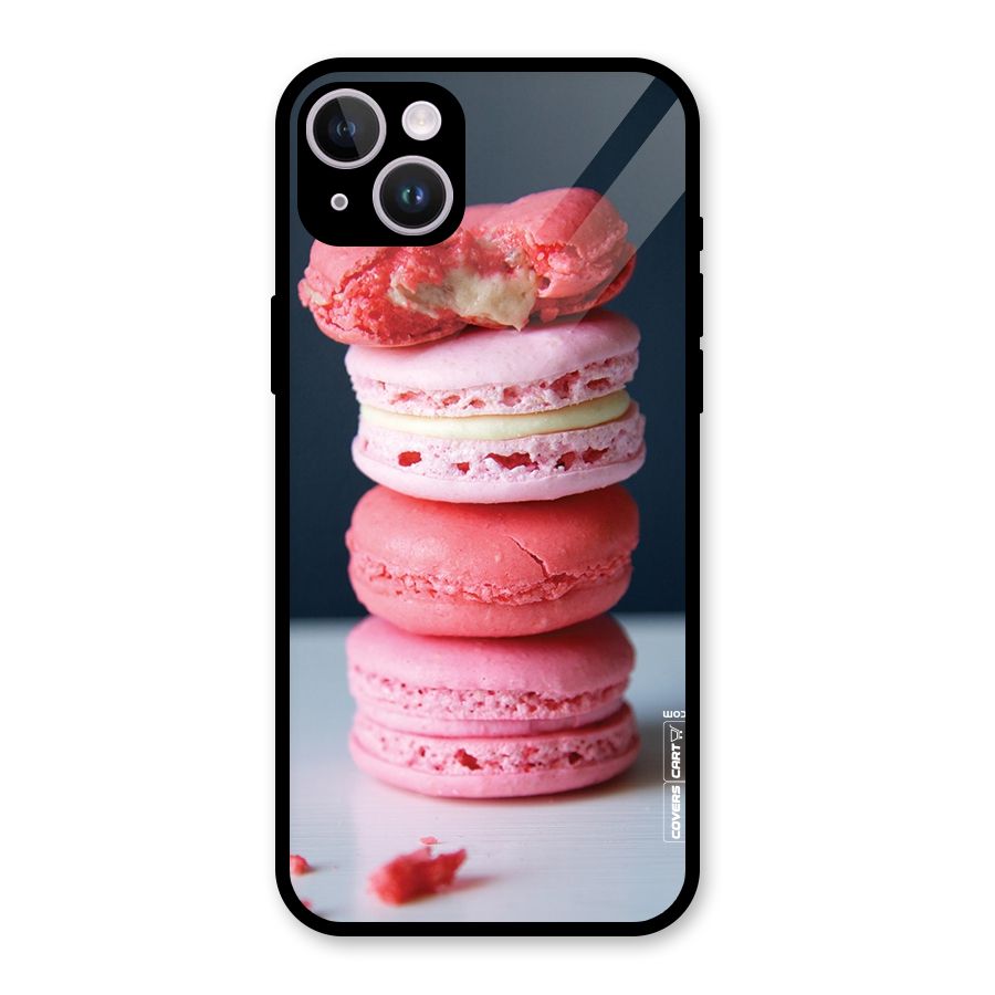 Pastel Macroons Glass Back Case for iPhone 14 Plus