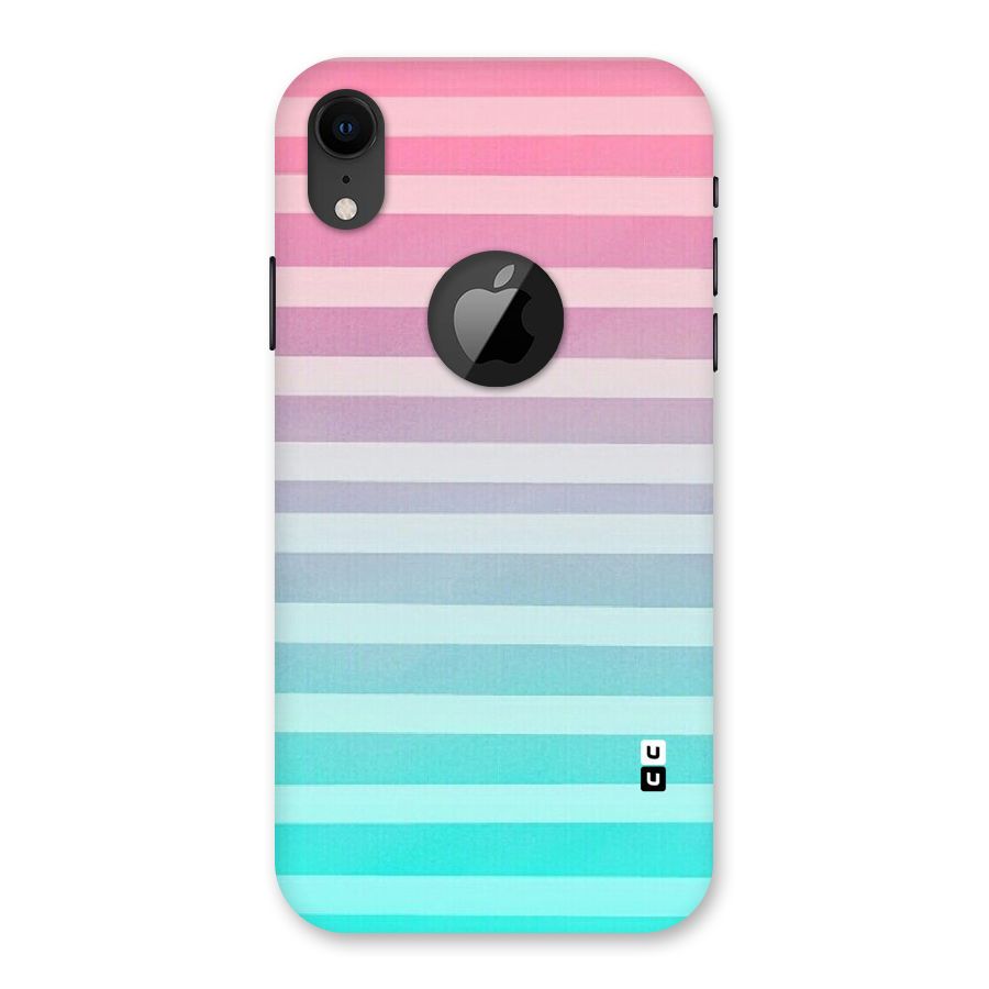 Pastel Ombre Back Case for iPhone XR Logo Cut
