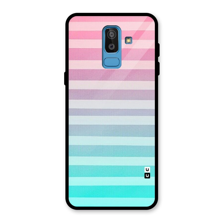 Pastel Ombre Glass Back Case for Galaxy J8
