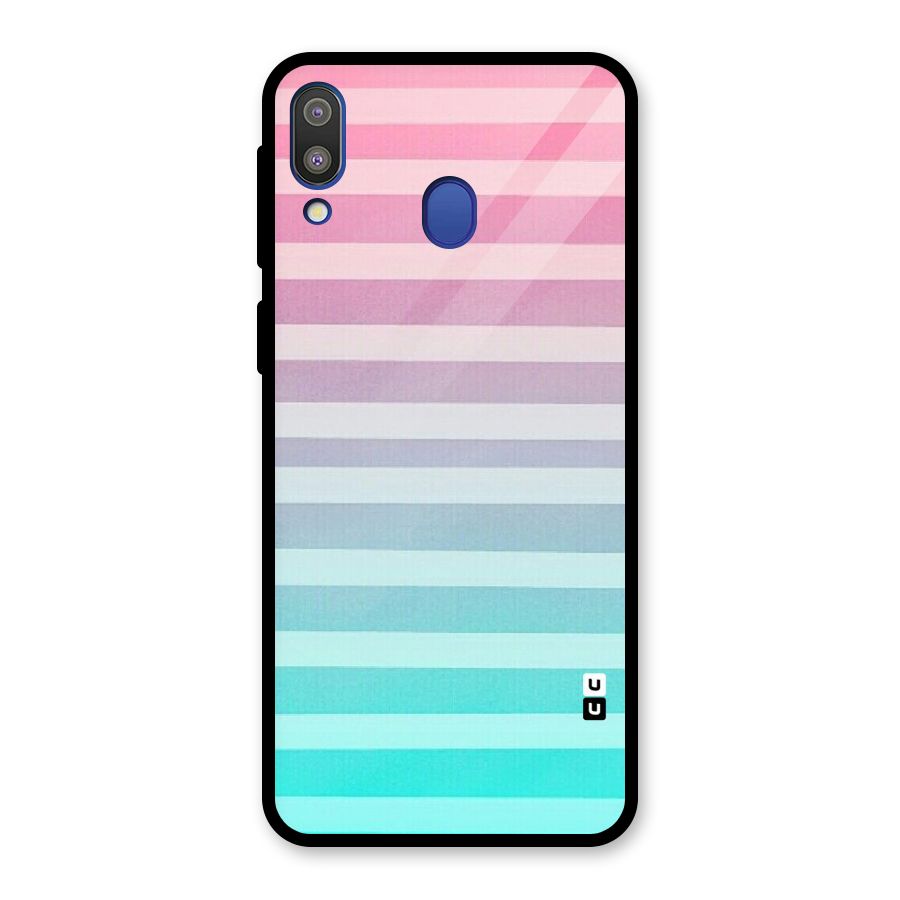 Pastel Ombre Glass Back Case for Galaxy M20