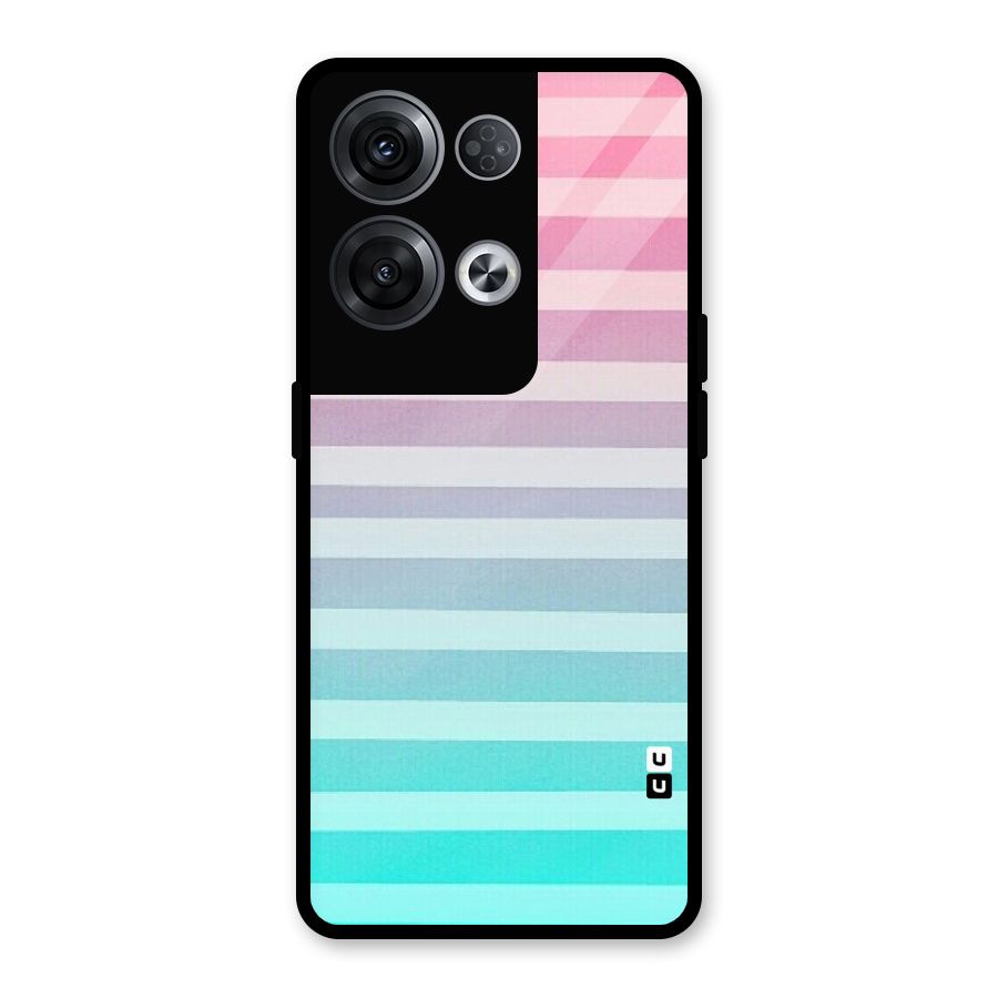 Pastel Ombre Glass Back Case for Oppo Reno8 Pro 5G