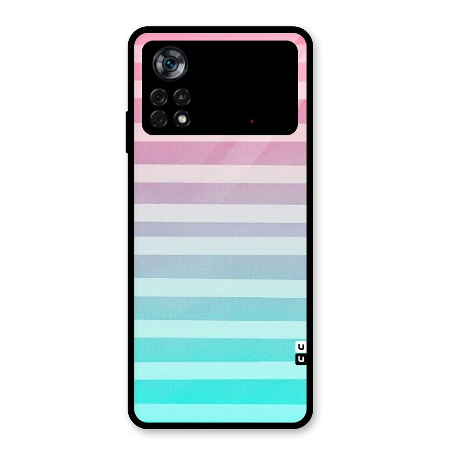 Pastel Ombre Glass Back Case for Poco X4 Pro 5G