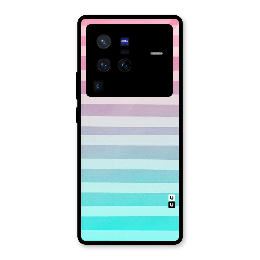Pastel Ombre Glass Back Case for Vivo X80 Pro
