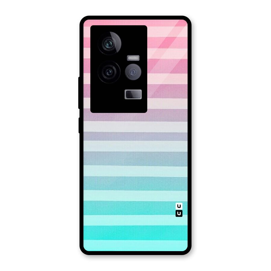 Pastel Ombre Glass Back Case for Vivo iQOO 11 5G